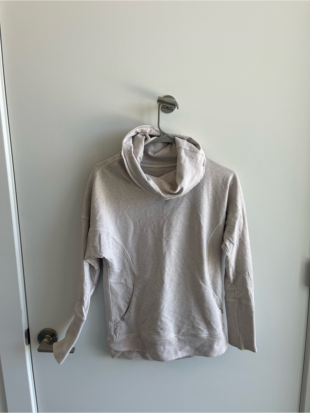 lululemon Light Beige Cowl Neck Women's Sweater
